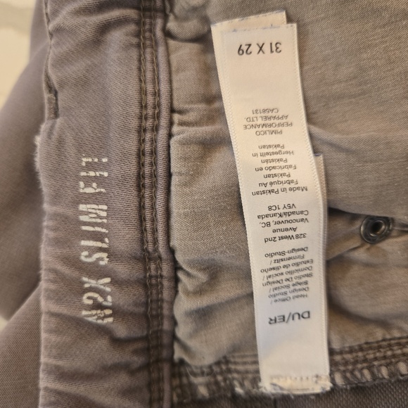 DU/ER Mens N2X Slim Fit Outdoor Gray Joggers Size 31 × 29 - Picture 8 of 9